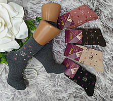 Шкарпетки жіночі розмір 39-42 ангора з махрою високі за 1 пару 9986