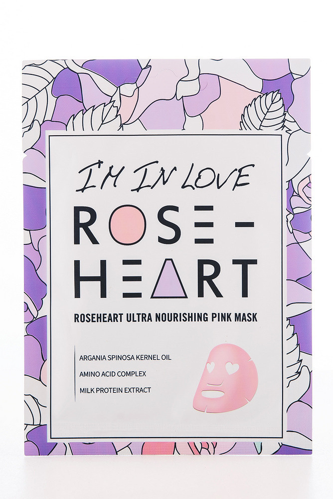 Поживна тканинна маска для обличчя Roseheart Ultra Nourishing Pink Mask