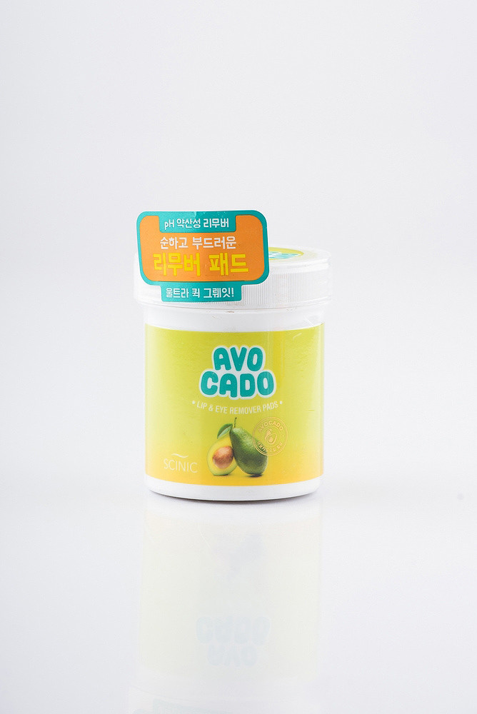 Спонжі-ремувери для зняття макіяжу SCINIC Avocado Lip & Eye Remover Pads