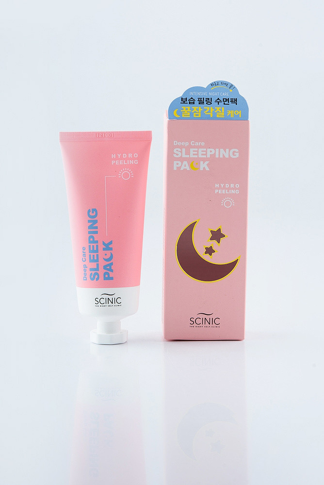 SCINIC Deep Care Sleeping Skin Care Hydro Peeling Нічна екстразволожувальна маска для обличчя