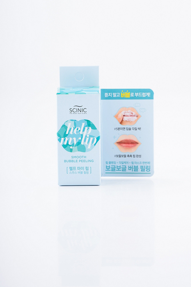 SCINIC Help My Smooth Bubble Peeling Ніжна пінка-пілінг для догляду за губами, фото 1