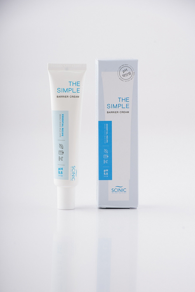 SCINIC The Simple Barrier Cream Слабокислотний заспокійливий крем для обличчя, фото 1
