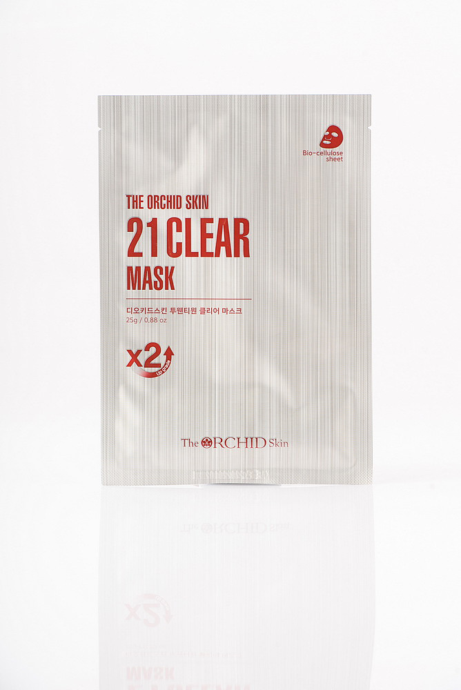 Біоцелюлозна маска для очищення пір гідрогелева The Orchid Skin Orchid Flower 21 Clear Mask, фото 1