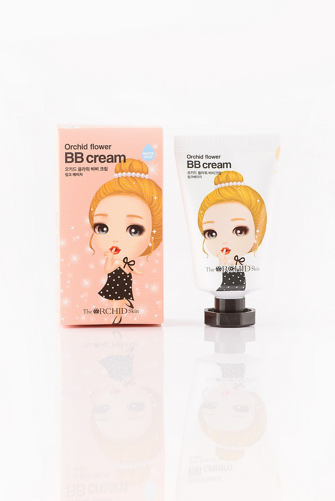 ВВ крем для обличчя The Orchid Skin Orchid Flower BB Cream Pink Beige доглядовий зволожуючий, фото 1