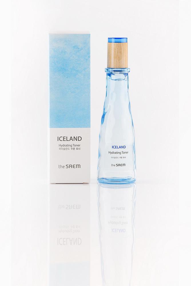 Мінеральний зволожуючий тонер для обличчя з льодовиковою водою The Saem Iceland Hydrating Toner, фото 1