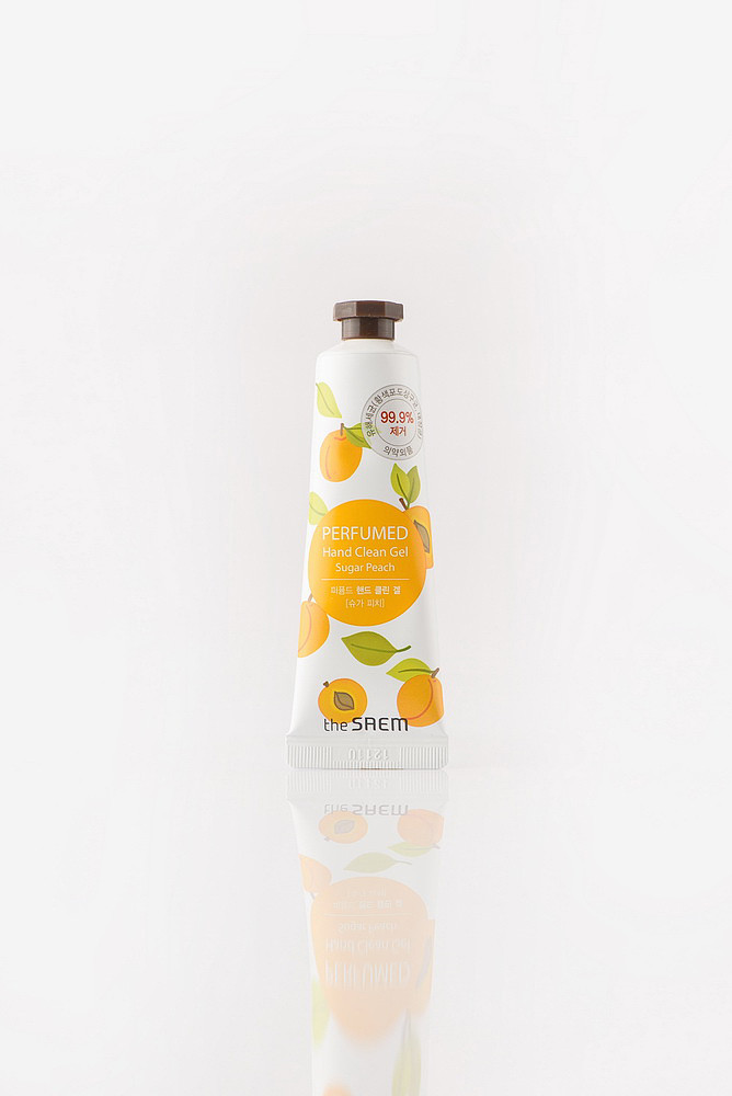 The Saem Perfumed Hand Clean Gel Sugar Peach Парфумований гель антисептик для рук "Сахарний абрикос", фото 1