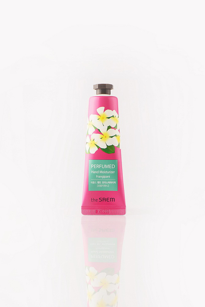 The Saem Perfumed Hand Moisturizer Frangipani Парфюмований вологий крем для рук червоний жасмін