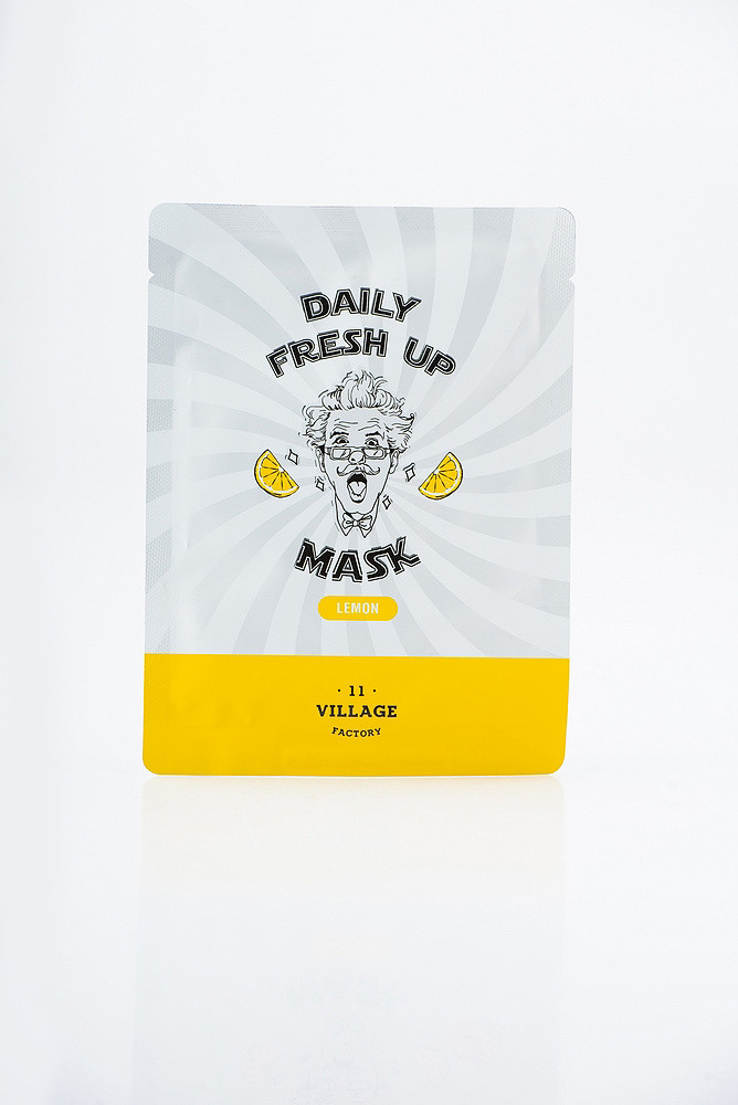 VILLAGE 11 FACTORY Daily Fresh Up Mask Lemon Освітлювальна маска для обличчя з екстрактом лимона