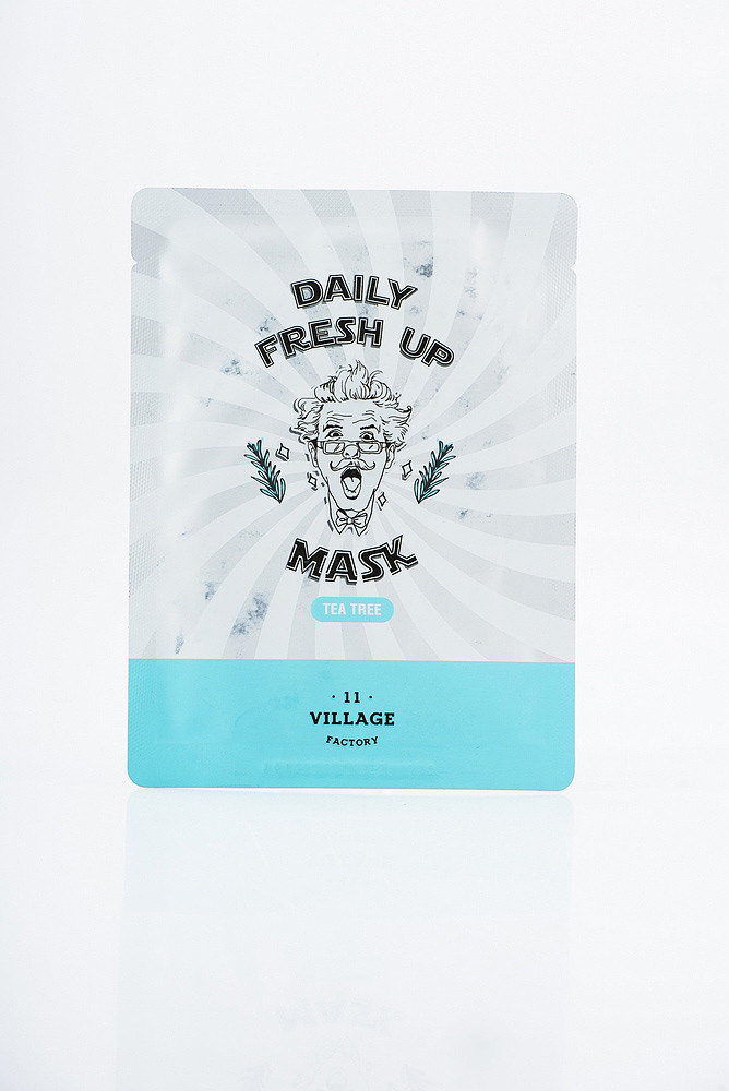 VILLAGE 11 FACTORY Daily Fresh Up Mask Tea Tree Заспокійлива маска для обличчя з екстрактом чайного дерева