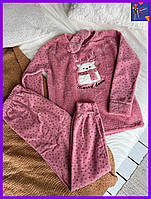 Мягкая женская пижама из флиса и махры Одежда для дома и отдыха