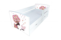 Детская кровать с принтами Kinder - Cool в более чем 20 дизайнах 170x80см, С ящиком