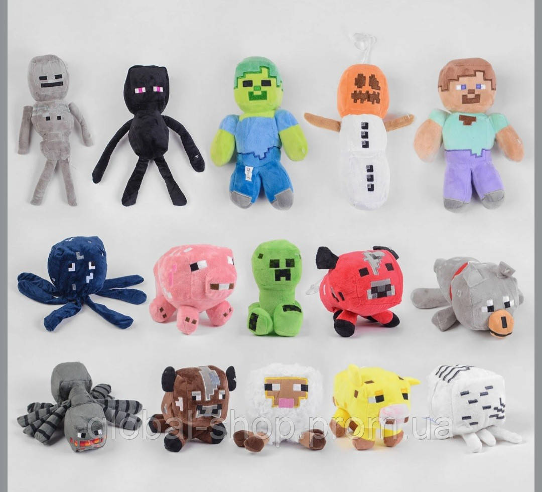 М'яка іграшка "Герої Майнкрафт", 25 см, фото 1