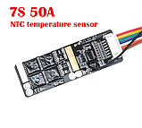 BMS 7S 50A + NTC Контролер заряду/розряду з самовідновленням (балансир) Li-Ion 18650, фото 6