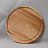 Дошка для подачі страв кругла двостороння з ясеня, фото 2