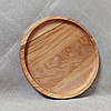Дошка для подачі страв кругла двостороння з ясеня, фото 8
