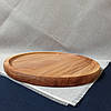 Дошка для подачі страв кругла двостороння з ясеня, фото 4
