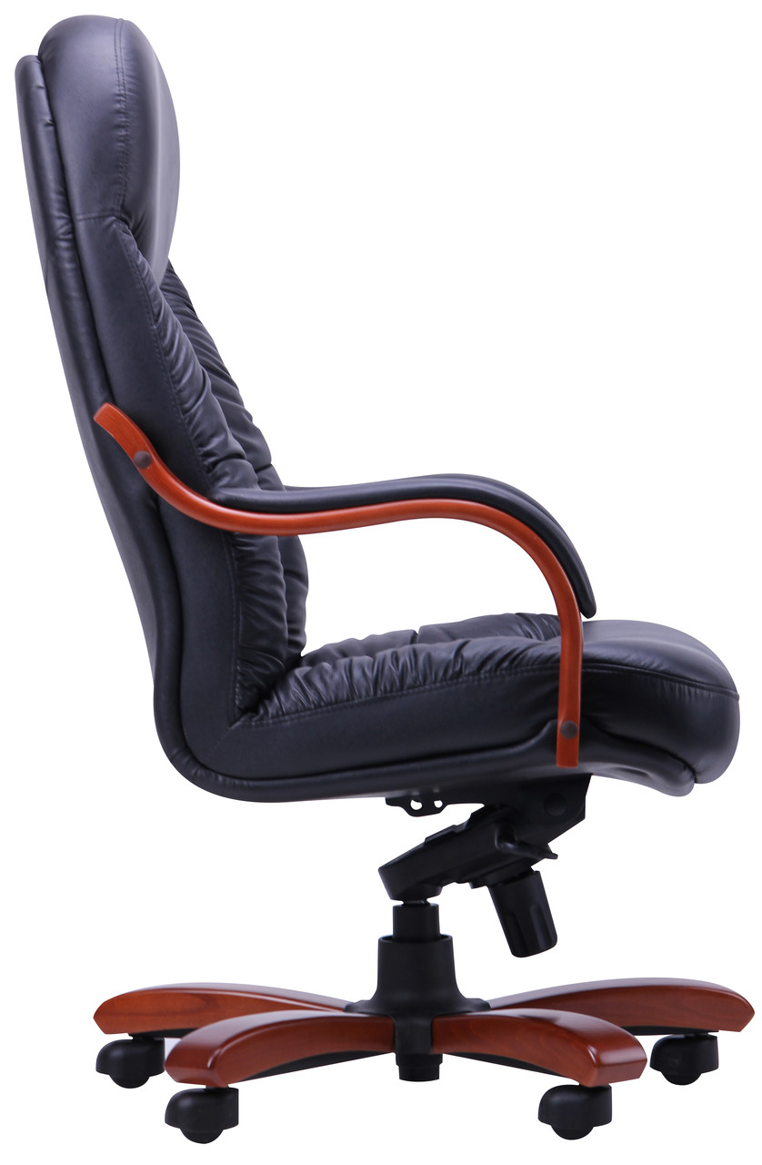 Кресло офисное Буффало НВ коньяк комбинированная кожа люкс Черная (AMF-ТМ) - фото 4 - id-p276465245
