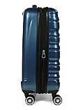 Валіза Airtex ручна поклажа S полікарбонат синя 55х36х20см/35л/2.4кг, фото 6