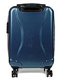 Валіза Airtex ручна поклажа S полікарбонат синя 55х36х20см/35л/2.4кг, фото 4