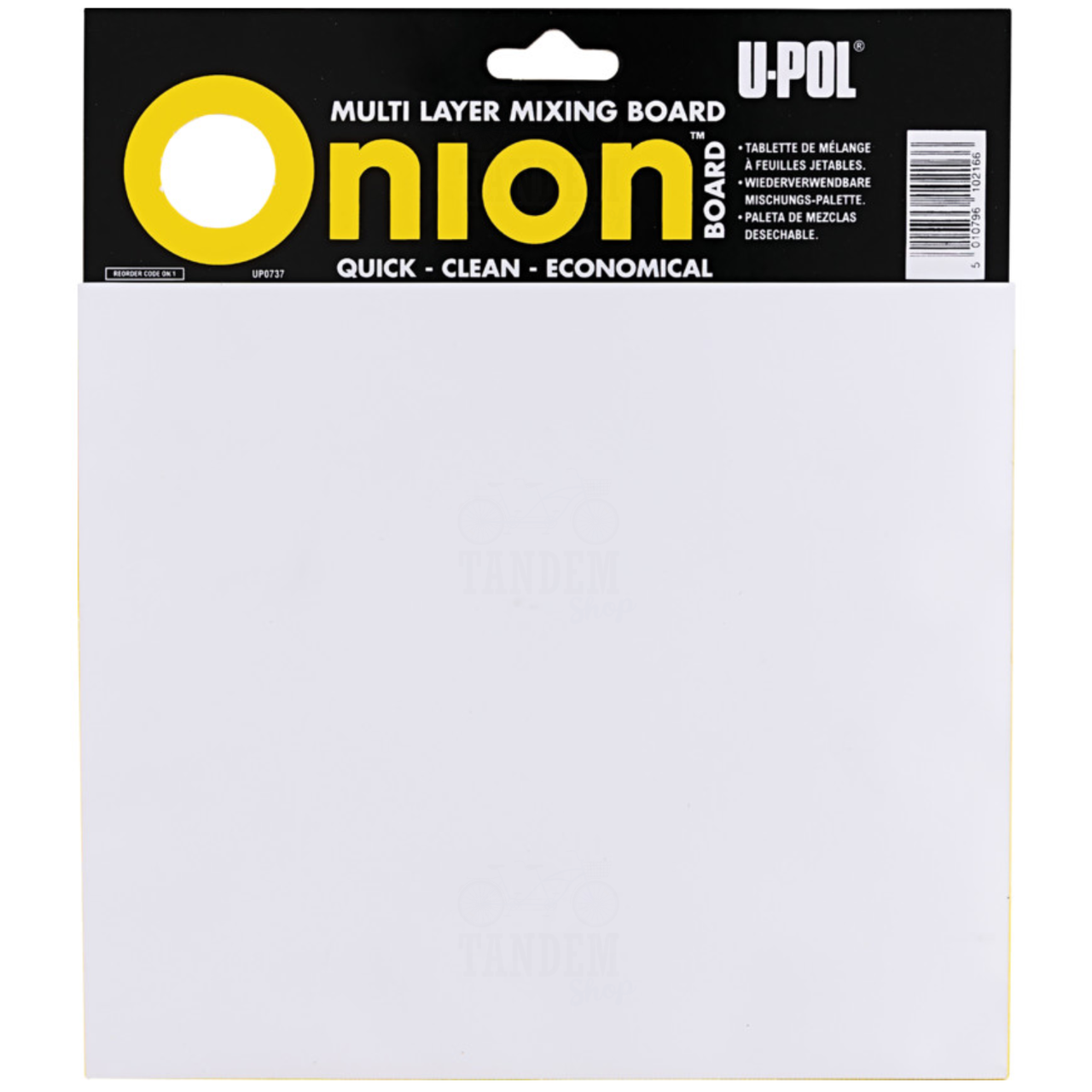 Палітра багатошарова (100 аркушів) для змішування шпаклівки U-POL Onion Board