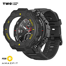 Чохол для Amazfit T-Rex/T-Rex Pro (A1918/A1919/A2013) Чорний з жовтим