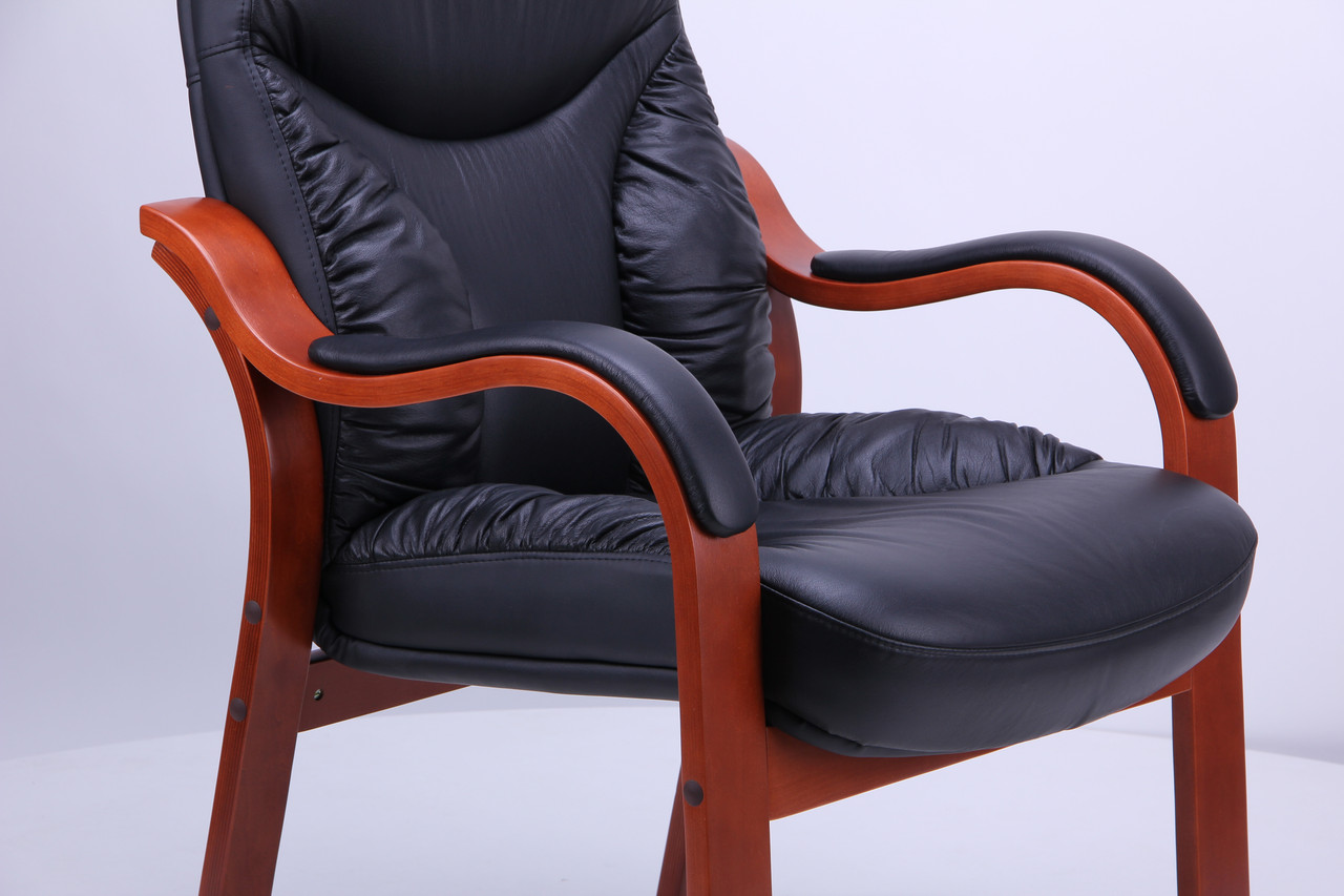 Кресло офисное Буффало CF коньяк комбинированная кожа люкс Черная (AMF-ТМ) - фото 6 - id-p276465988