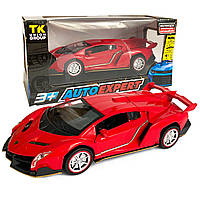 Игрушечная машинка металлическая Lamborghini (Ламборгини ) "АвтоЕксперт", красный цвет, свет, звук, инерция,
