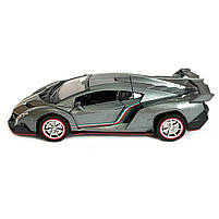 Іграшкова машинка металічна Lamborghini (Ламборгіні) "АвтоЕксперт", срібна, світло, звук, інерція, відкр двері, багажник, капот,, фото 3