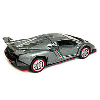 Іграшкова машинка металічна Lamborghini (Ламборгіні) "АвтоЕксперт", срібна, світло, звук, інерція, відкр двері, багажник, капот,, фото 5