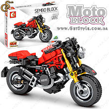 Конструктор Мотоцикл Moto Block 273 деталь на підставці
