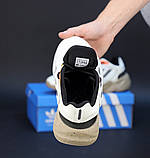 Чоловічі кросівки Adidas Ozelia Beige, сірі кросівки адідас озелія, фото 3