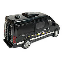 Іграшкова машинка металева Mercedes-Bens Sprinter CM335, мінівен (Мерседес-Бенц спрінтер CM335) «АвтоЕксперт», чорний, батар.,, фото 5