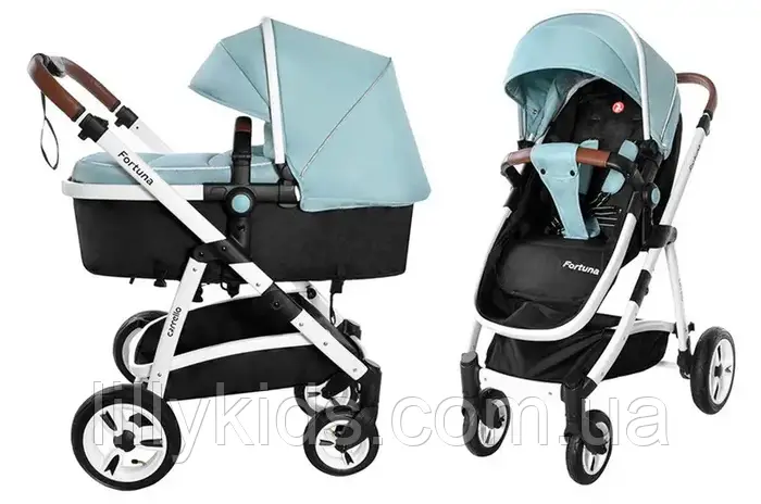 Коляска универсальная 2 в 1 CARRELLO Fortuna CRL-9001/1 Hawaii Blue ...