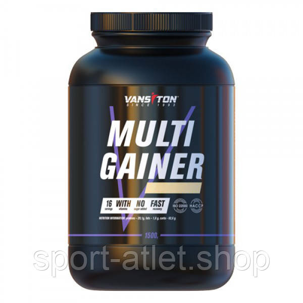 Гейнер Vansiton Multi Gainer, 1.5 кг - Банан, фото 1