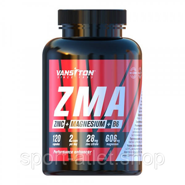 Стимулятор тестостерону Vansiton ZMA, 120 капсул, фото 1