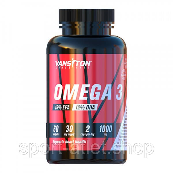 Жирні кислоти Vansiton Omega 3, 60 капсул, фото 1