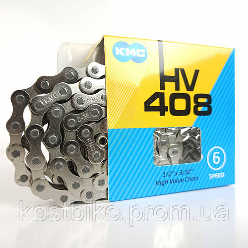 Купить Цепь для велосипеда 6 7 скоростей КМС HV408 1/2 х 3/32 116 зв ...