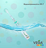Ультразвукова зубна щітка Vega VK-400 pink для дітей, фото 2