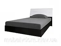 Кровать Терра 160х200 мягкая спинка без каркаса Белый/Черный