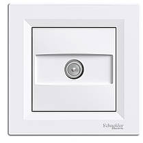 Розетка TV прохідна Schneider Electric Asfora 8дб білий EPH3200321, фото 3