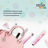 Ультразвукова зубна щітка Vega VK-500 pink для дітей гарантія 1 рік, фото 7