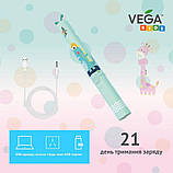 Ультразвукова зубна щітка Vega VK-500 blue для дітей гарантія 1 рік, фото 9