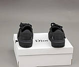 Жіночі кросівки Dior ID Sneakers Black, чорні шкіряні кеди діор ід айді, фото 7