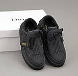 Жіночі кросівки Dior ID Sneakers Black, чорні шкіряні кеди діор ід айді, фото 2