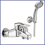 Змішувач для ванни вилив 20 см литий латунний Haiba Germes 009 EURO, фото 10