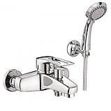 Змішувач для ванни вилив 20 см литий латунний Haiba Germes 009 EURO, фото 9