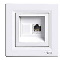 Розетка комп'ютерна RJ45 Schneider Electric Asfora 5е UTP білий EPH4300121, фото 3