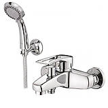 Змішувач для ванни вилив 20 см литий латунний Haiba Germes 009 EURO, фото 7