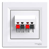 Аудіорозетка Schneider Electric Asfora 2 модуля білий EPH5700121, фото 3