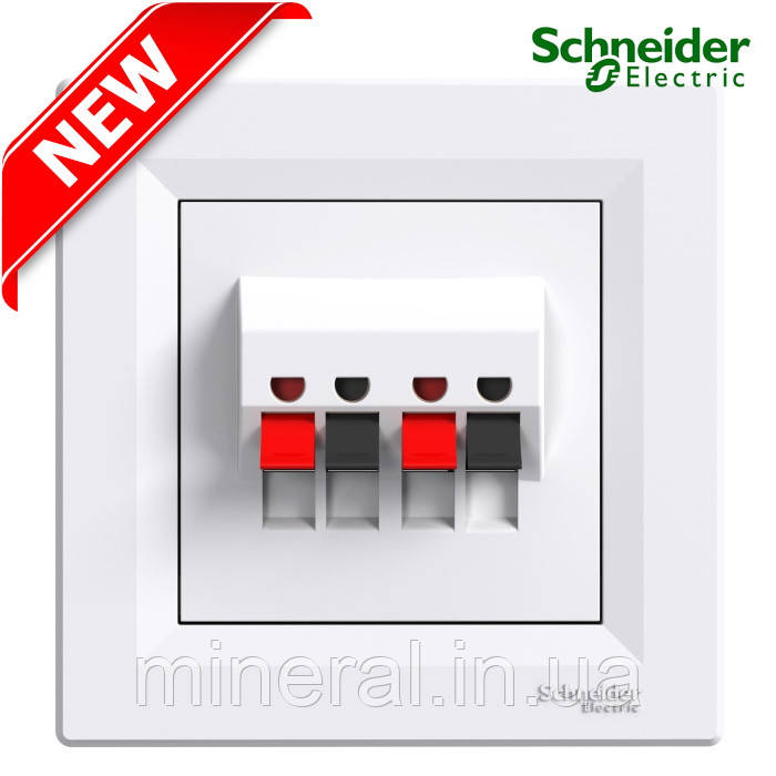 Аудіорозетка Schneider Electric Asfora 2 модуля білий EPH5700121